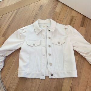 Women's Alice and Olivia White Denim Jacket